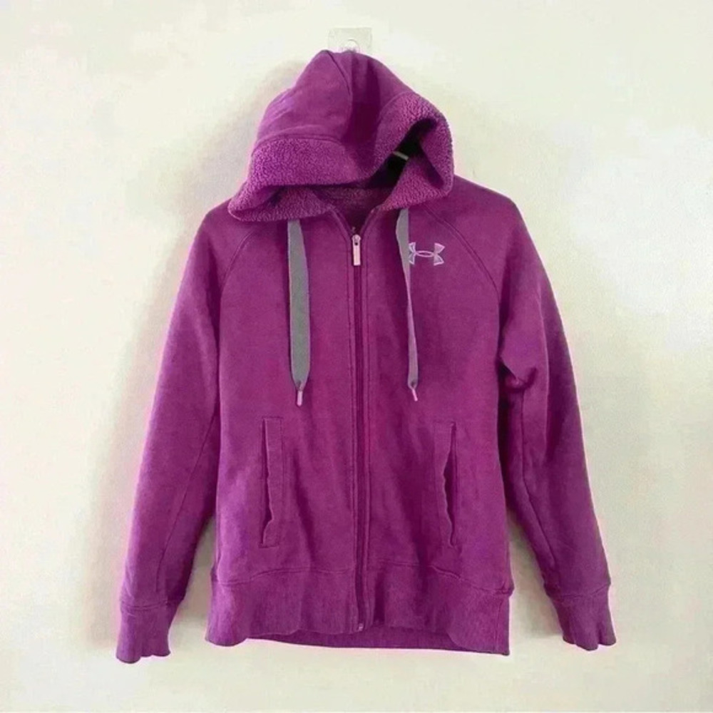 Under Armour Storm Hoodie Women’s XS Cold-Gear Semi Fitted Sweater Pullover